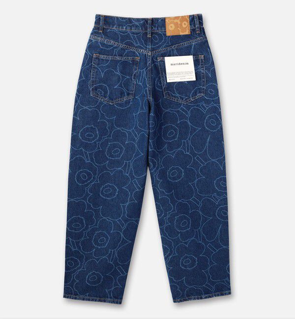 Marimekko「【日本・フィンランド限定】Maridenim Barrel Piirto Unikko ジーンズ」|チノ|