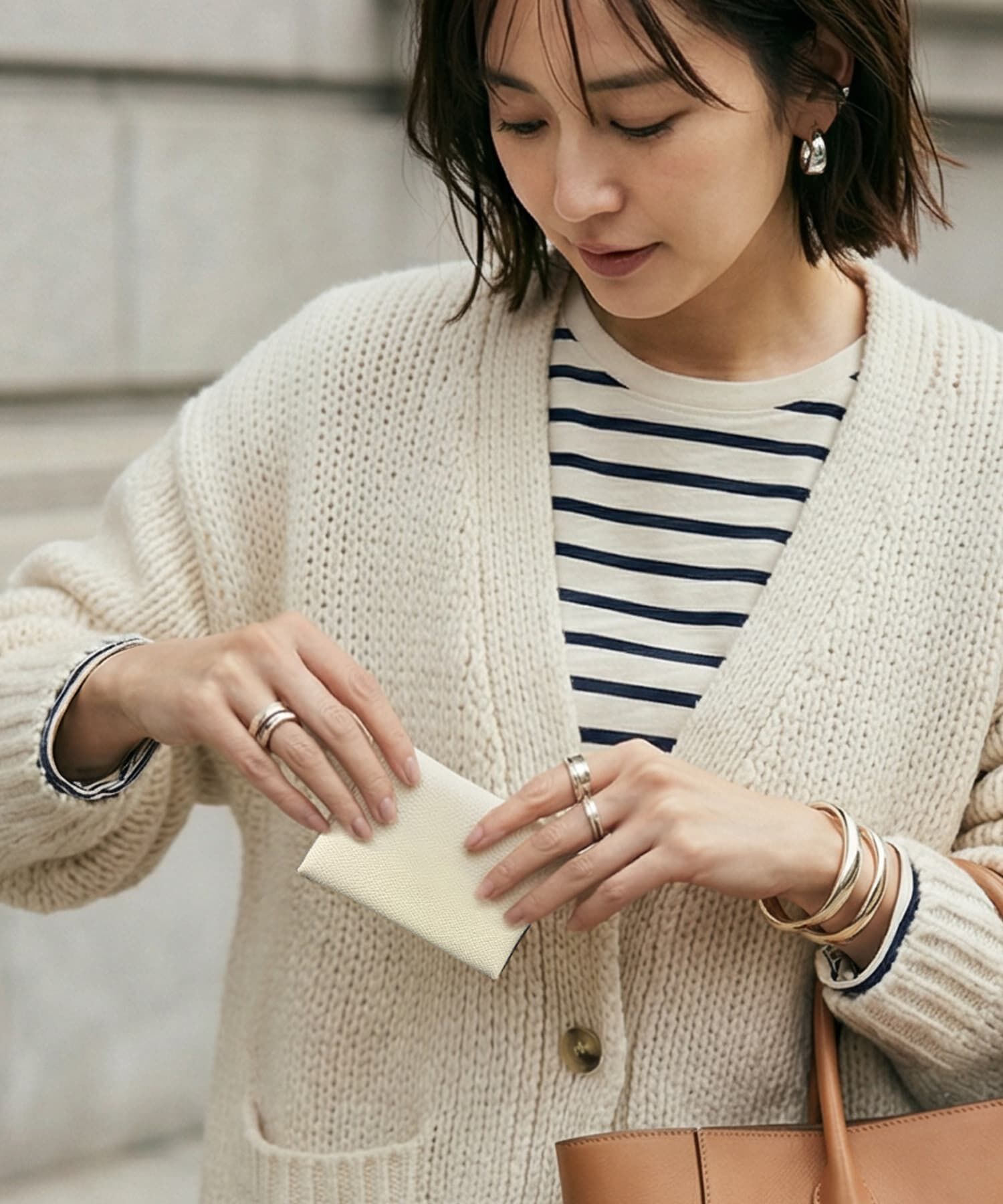 STYLE DELI「【DELI by】フラップデザインリアルレザーコイン＆カードウォレット」|名刺入れ・カードケース|