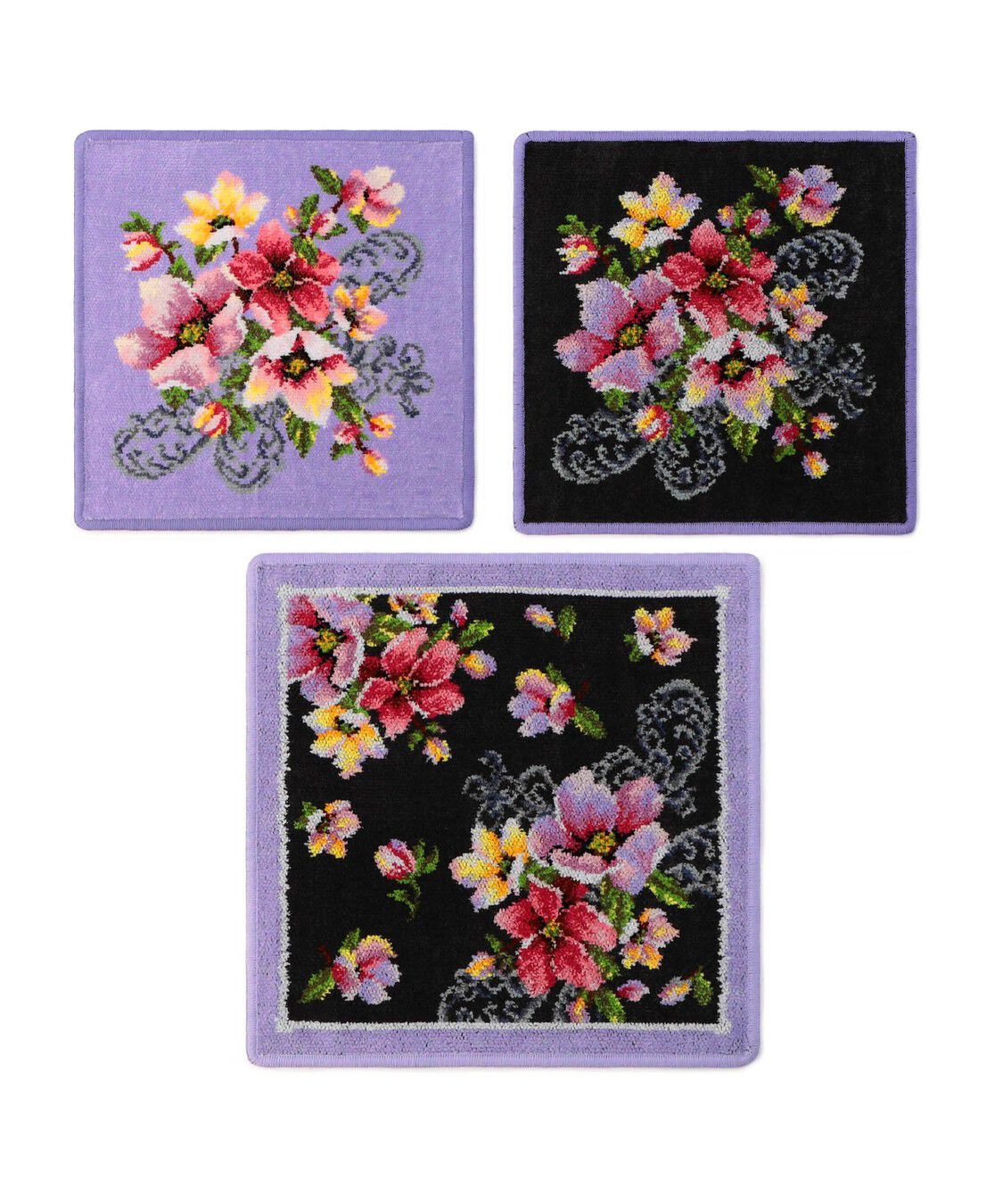 FEILER「ニューポージー　タオルハンカチ3枚セット　NPO-S9085」|ハンカチ|