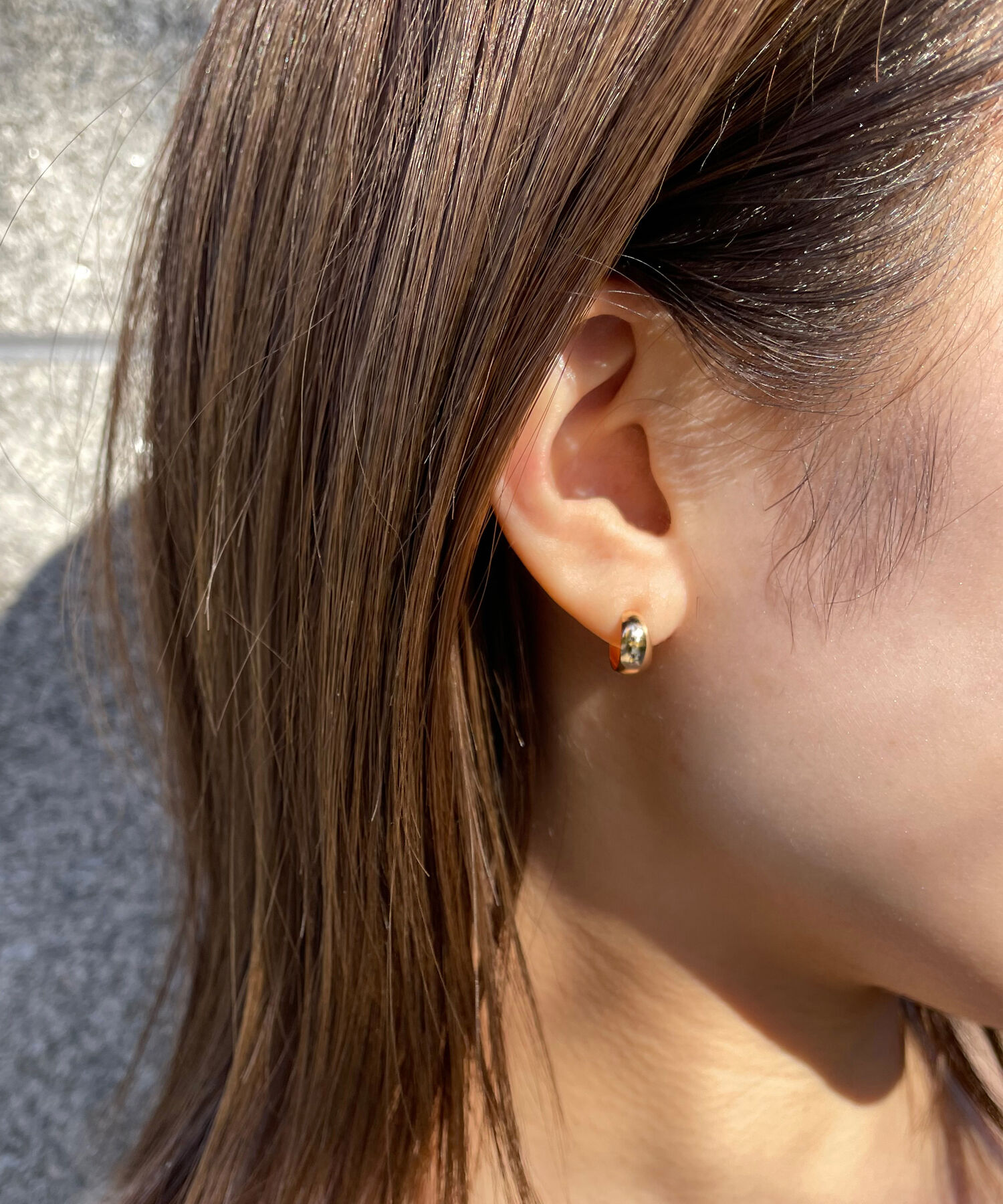 JUPITER「【K10】プランプフープピアス/ユニセックス/ゴールド」|ピアス|