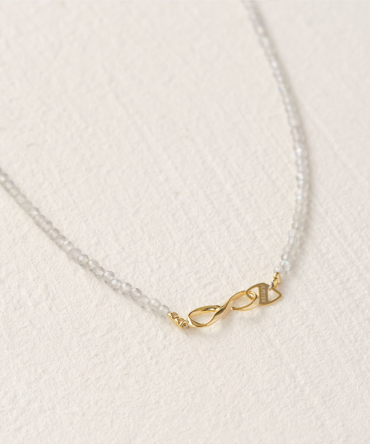 JUPITER「天然石ビーズネックレス/金属アレルギー対応/ニッケルフリー　ラブラドライト」|ネックレス|