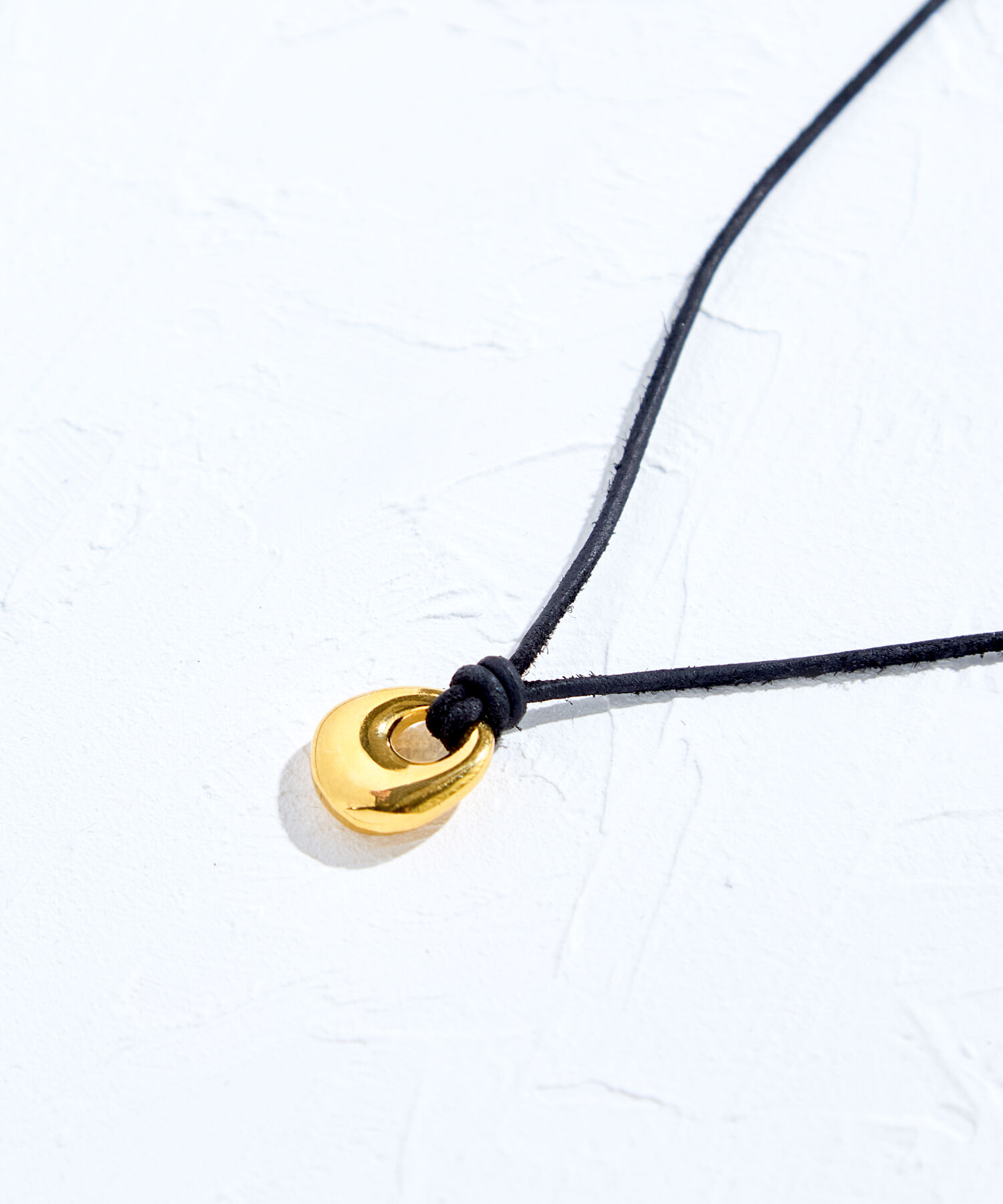 JUPITER「【牛革・SV】メタルトップコードネックレス ゴールド」|ネックレス|