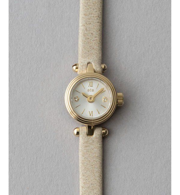 ete「ダイヤモンド サークルフェイス ウォッチ」|腕時計|イエローゴールド