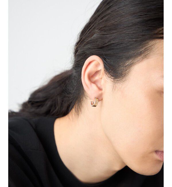 ete「[トリカラー] フープピアス」|ピアス|
