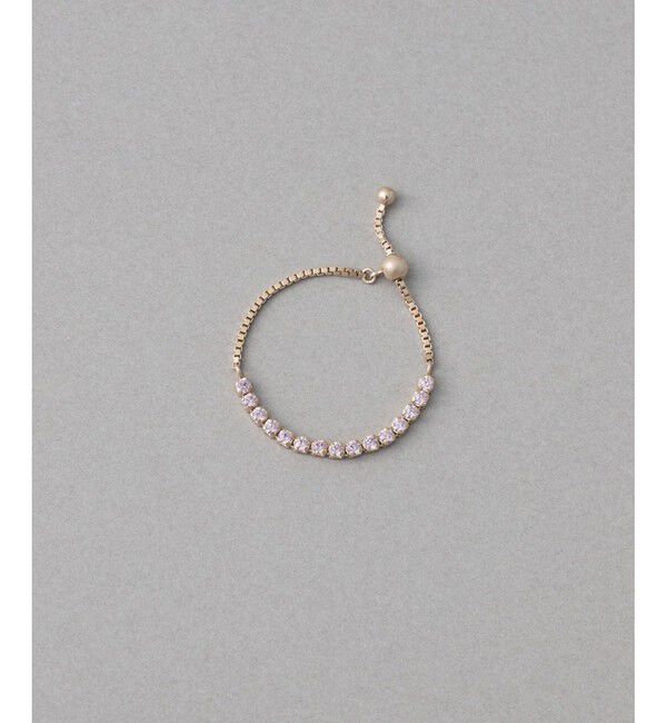 ete「[ラインストーン] チェーンリング」|リング|C