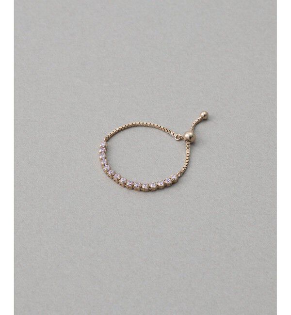 ete「[ラインストーン] チェーンリング」|リング|