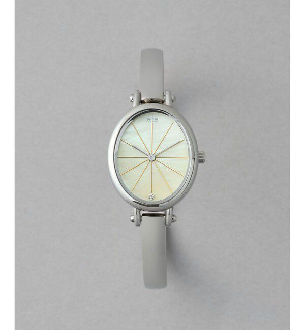 ete「ダイヤモンド バングルウォッチ」|腕時計|シルバー