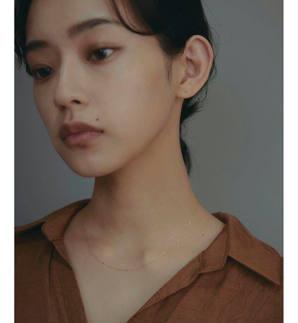 Jouete「K10YG ペタルチェーン ネックレス」|ネックレス|