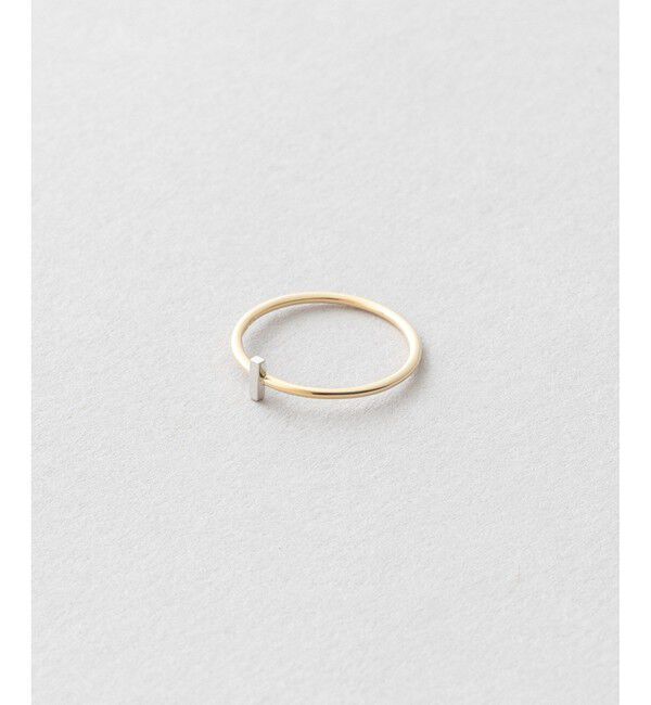 Jouete「K10 ピンキーリング バー コンビカラー」|リング|