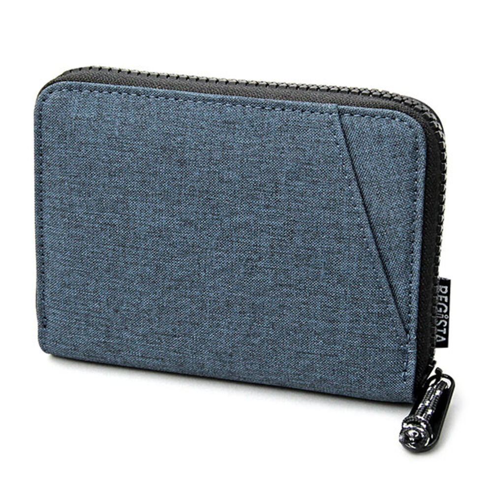 BACKYARD FAMILY「財布 メンズ 二つ折り ファスナー 通販 二つ折り財布 ラウンドファスナー ミニ財布 折財布」|財布|ブルー1