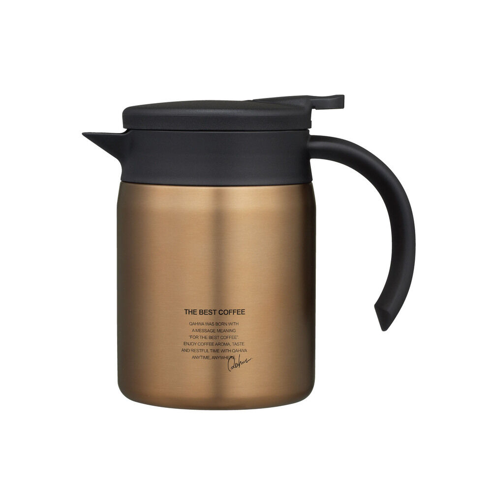 Qahwa「コーヒー サーバー 保温 通販 コーヒーポット コーヒーサーバー ステンレス おしゃれ 小さめ」|食器・キッチングッズ|ゴールド1