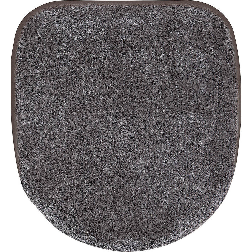 BACKYARD FAMILY「トイレふた カバーのみ 通販 トイレ フタカバー クッショニー おしゃれ 蓋カバー 普通型 兼用」|トイレタリー・ランドリーグッズ|グレー1