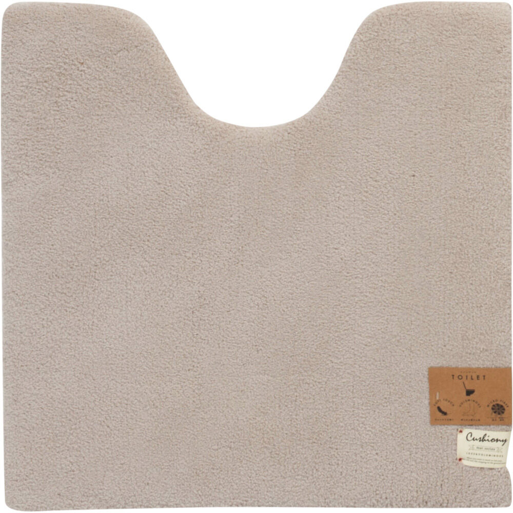 BACKYARD FAMILY「トイレマット 70cm 通販 70x70cm クッショニー2 おしゃれ 洗える マット 大判」|トイレタリー・ランドリーグッズ|ベージュ1