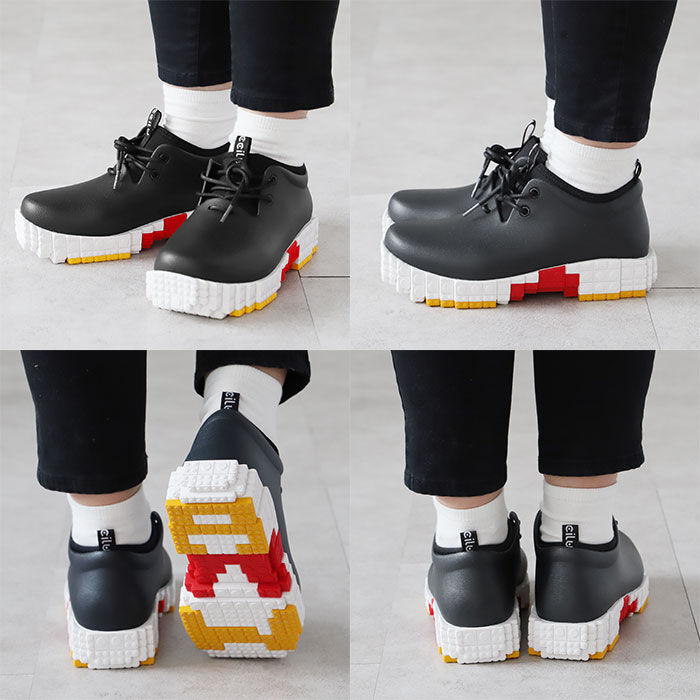 BACKYARD FAMILY「チル ccilu ブロックソール 通販 メンズ レディース ショート 軽量 晴雨兼用 厚底 雨靴」|スリッポン|