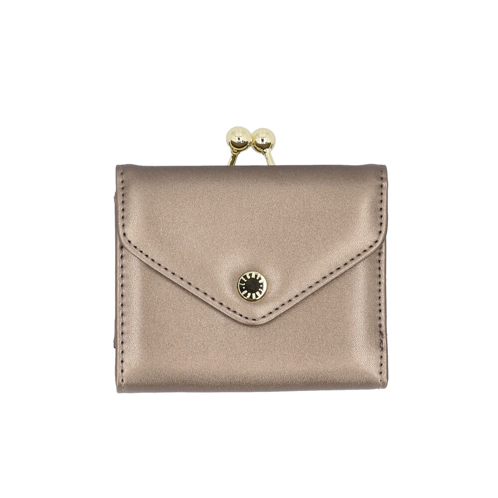 Legato Largo「Legato Largo 財布 LJ-F3352 通販 レガートラルゴ 二つ折り財布 がま口財布」|財布|ゴールド1