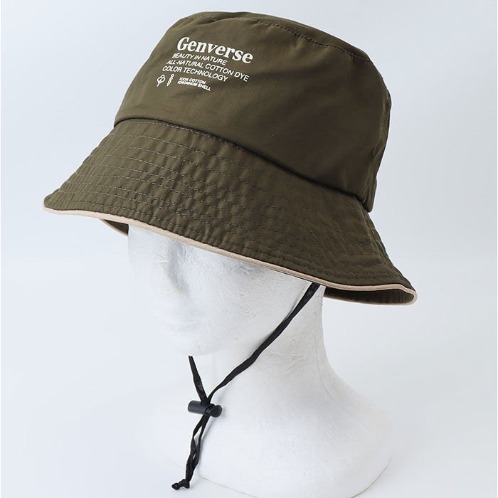 BACKYARD FAMILY「帽子 レディース バケット ハット 通販 バケットハット あご紐付き シンプル ロゴ 折りたたみ」|ハット|