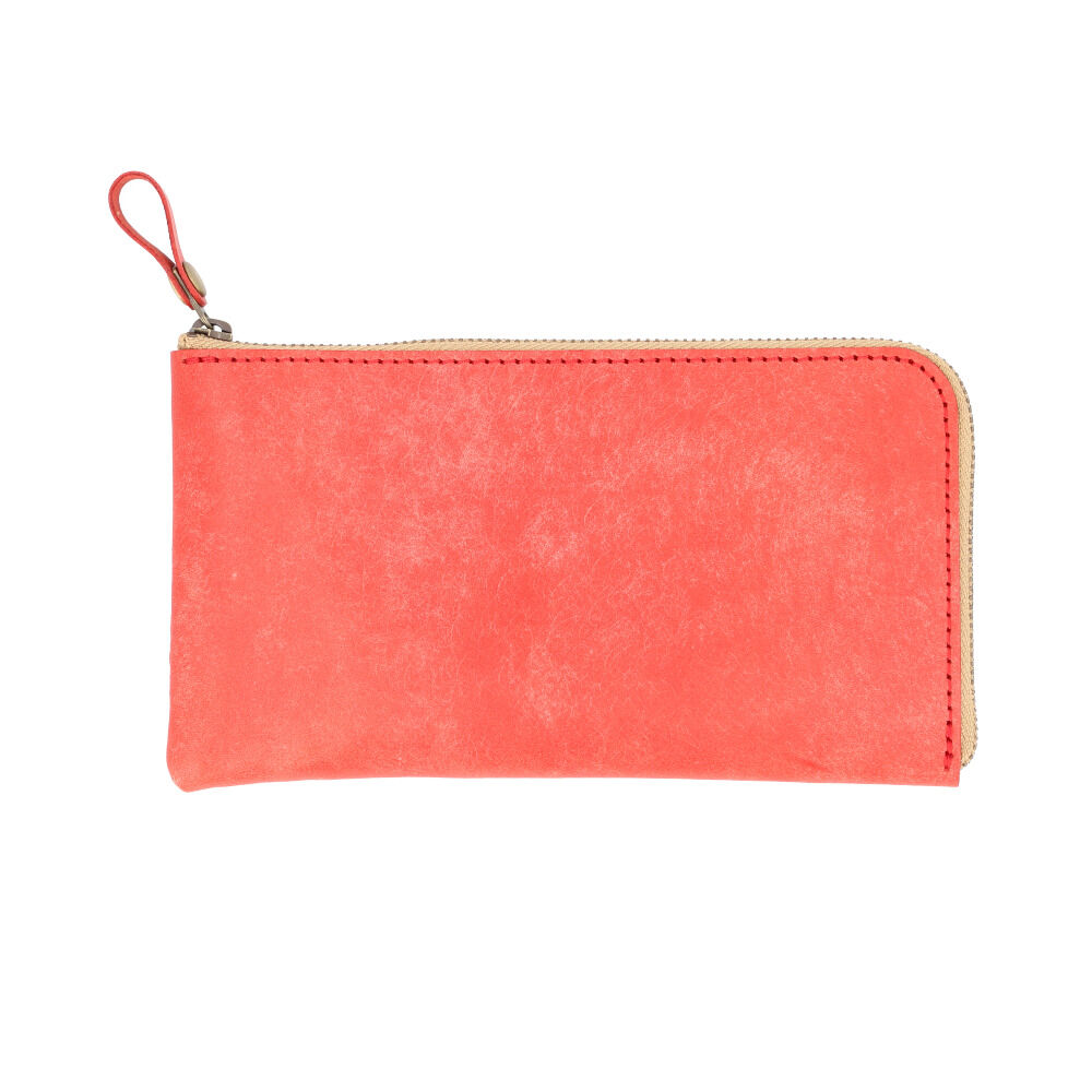 BACKYARD FAMILY「長財布 レディース 薄い 通販 日本製 本革 革 レディース長財布 財布 小銭入れ カード入れ」|財布|レッド1