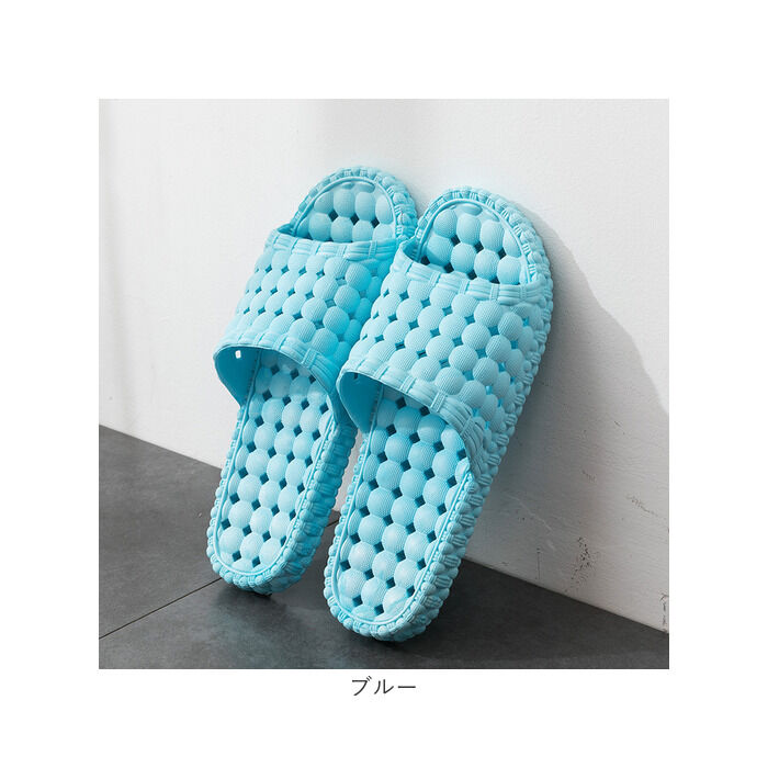 BACKYARD FAMILY「健康サンダル 足ツボ バスルーム 通販 サンダル 健康スリッパ スリッパ 足つぼ つぼ押し」|ルームシューズ|