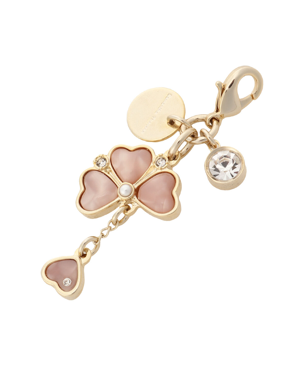 Samantha Thavasa「クローバーモチーフ ファスナーチャーム」|チャーム・キーホルダー|ﾋﾟﾝｸﾍﾞｰｼﾞｭ