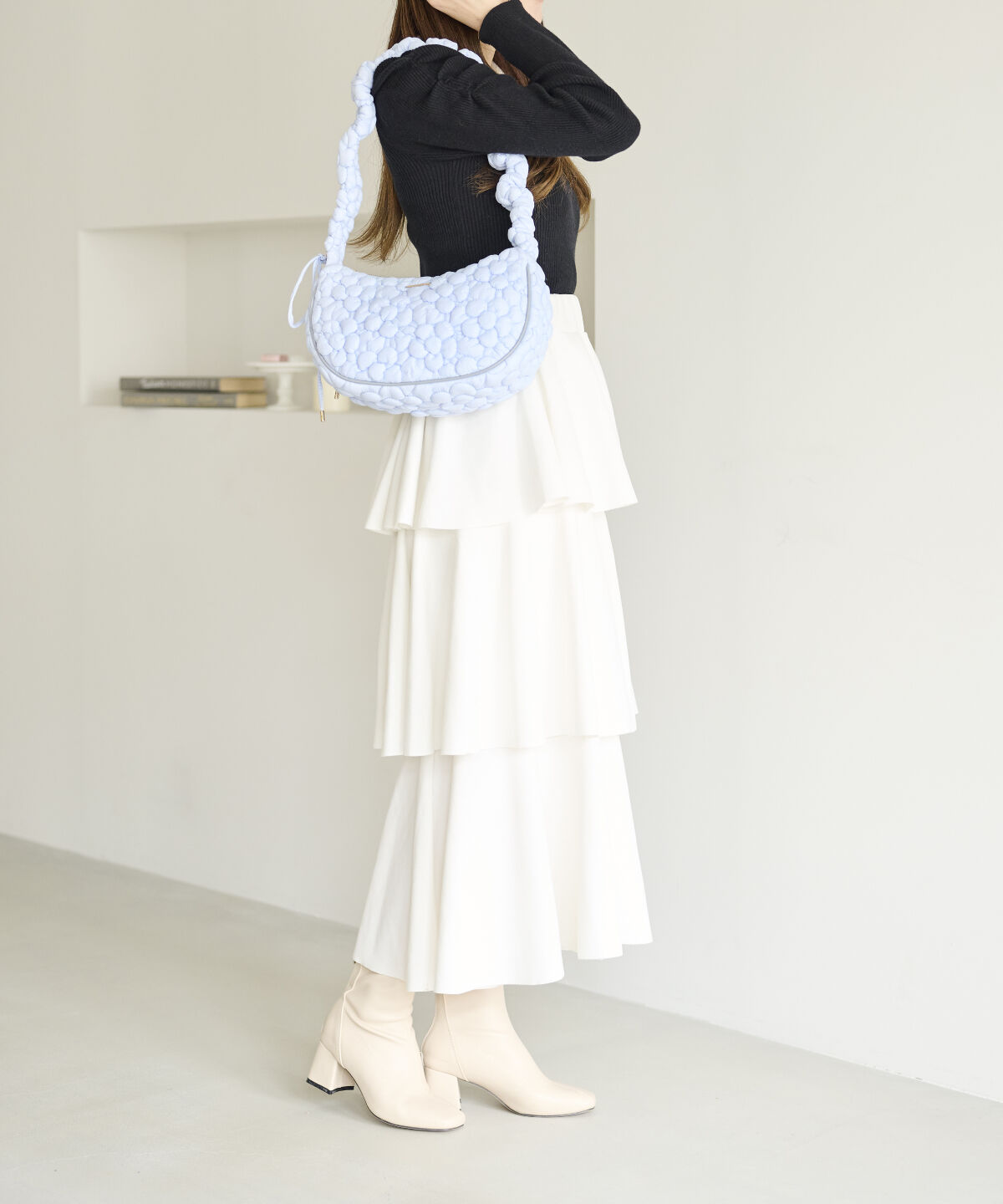 Samantha Vega「フラワーキルトショルダーバッグ」|ショルダー・メッセンジャー|