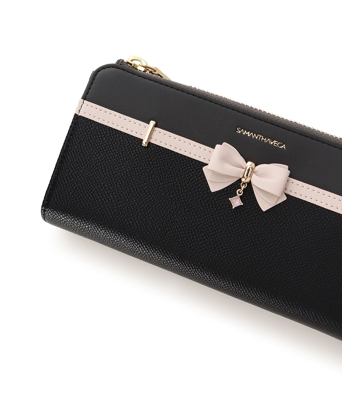 Samantha Vega「バイカラーアクセントリボン長財布」|財布|