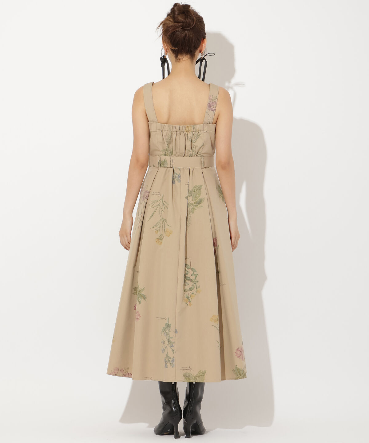 アンドクチュール「オータムフラワートレンチジャンスカ」|ジャンパースカート|