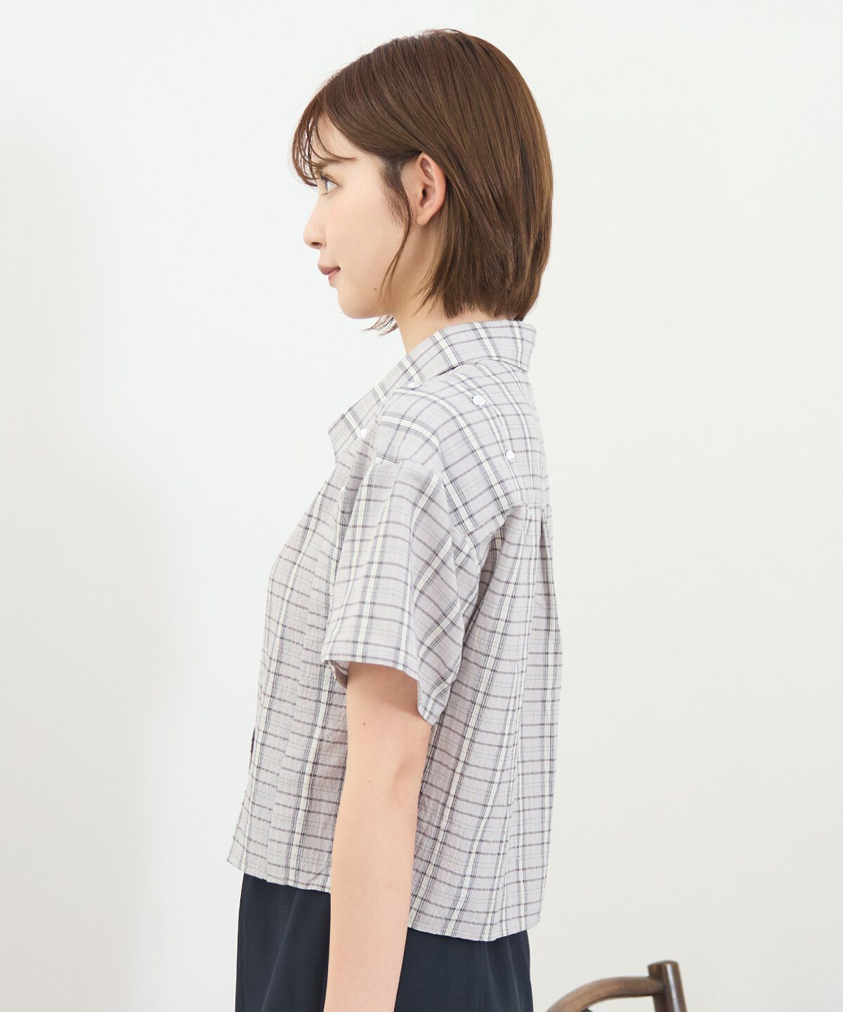 REDYAZEL「2WAYスリーブチェックトップス」|シャツ・ブラウス|