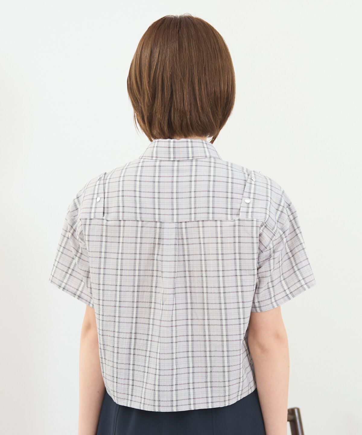 REDYAZEL「2WAYスリーブチェックトップス」|シャツ・ブラウス|