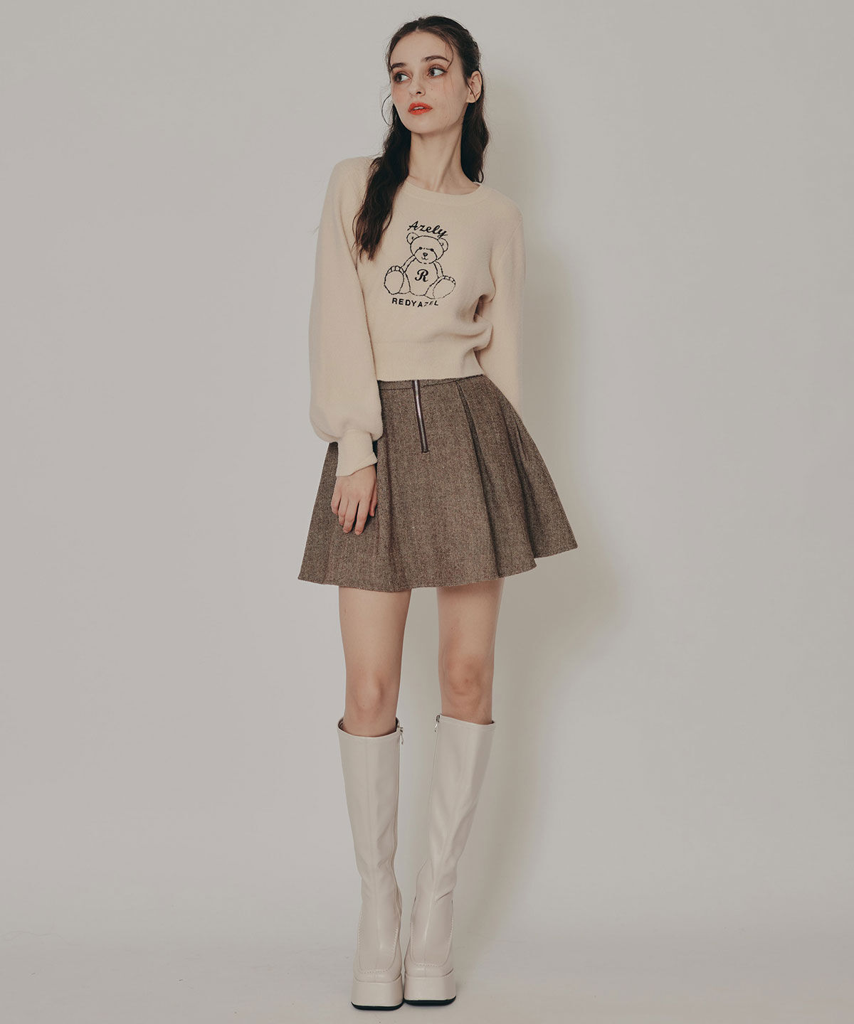 REDYAZEL「Azelyフラッフィニットプルオーバー」|ニット・セーター|