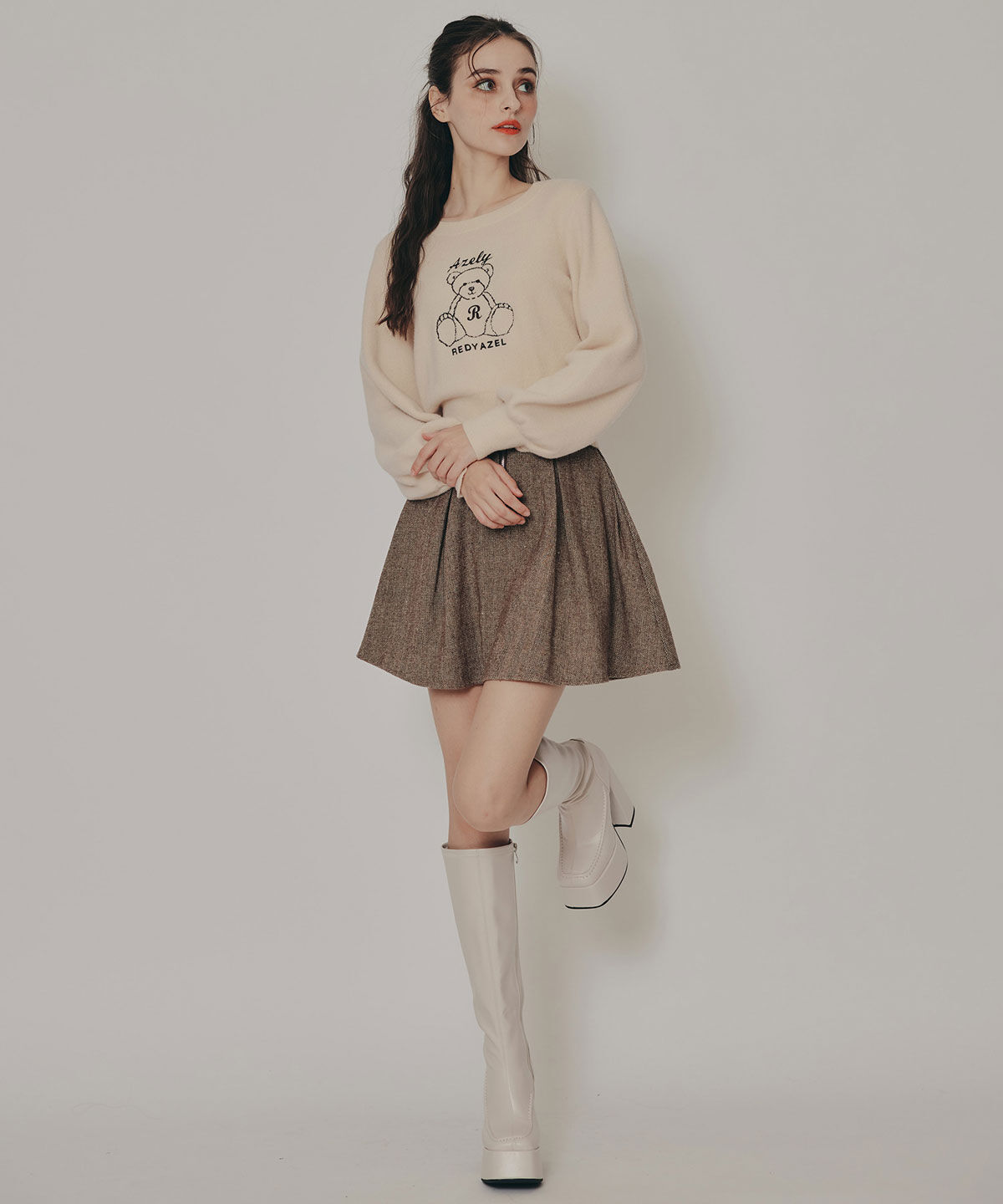 REDYAZEL「Azelyフラッフィニットプルオーバー」|ニット・セーター|