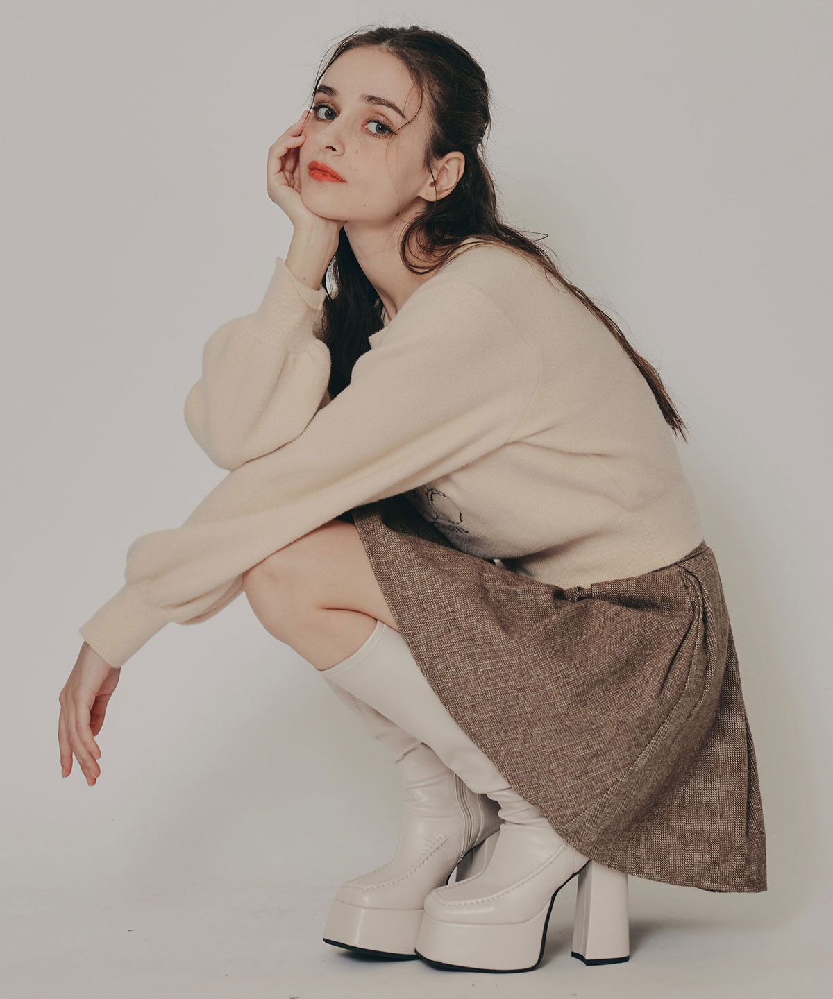 REDYAZEL「Azelyフラッフィニットプルオーバー」|ニット・セーター|