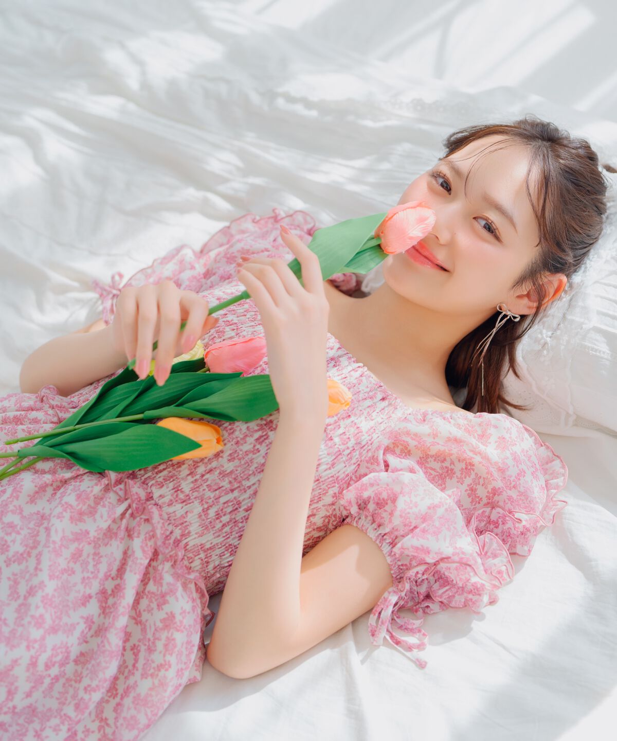 WILLSELECTION「ミニフラワーシャーリングワンピース」|ワンピース|