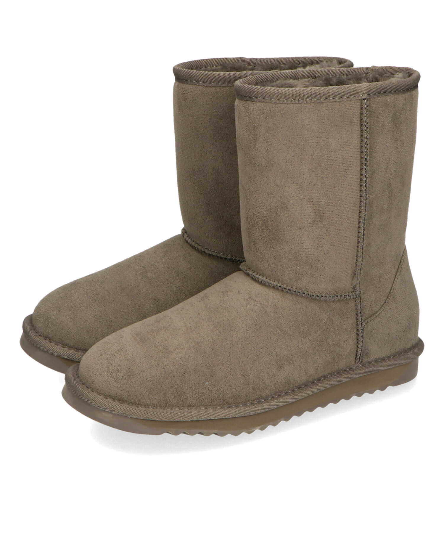 ORiental TRaffic「【累計2万足突破】  ミドル ムートン ブーツ /25401 折り返しても使える！ 防寒」|ショートブーツ|