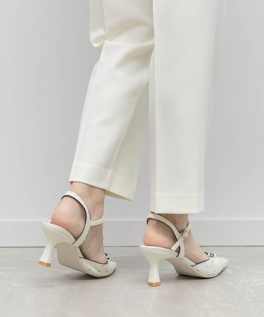  「ミニリボンアンクルストラップパンプス」|パンプス|