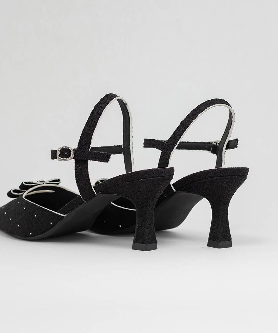  「ミニリボンアンクルストラップパンプス」|パンプス|