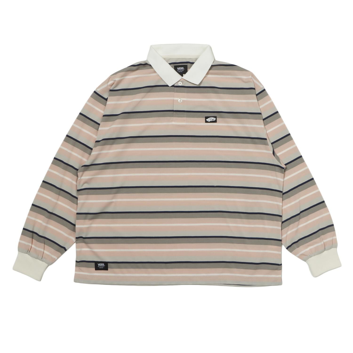 VANS「【VANSｱﾊﾟﾚﾙ(WJ)】CAVE JERSEY LS Polo Shirts」|Tシャツ・カットソー|ピンク