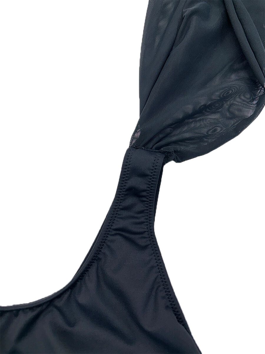 Riberce「【大人水着】無地ワンショルダーワンピース水着」|コンビネゾン|