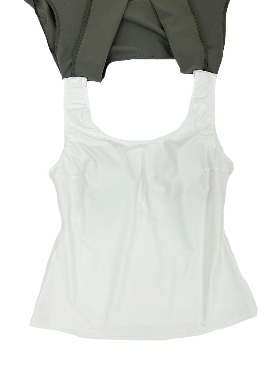 ALBOVE「UVカット五分袖チュニック水着/トップス」|ビキニ|