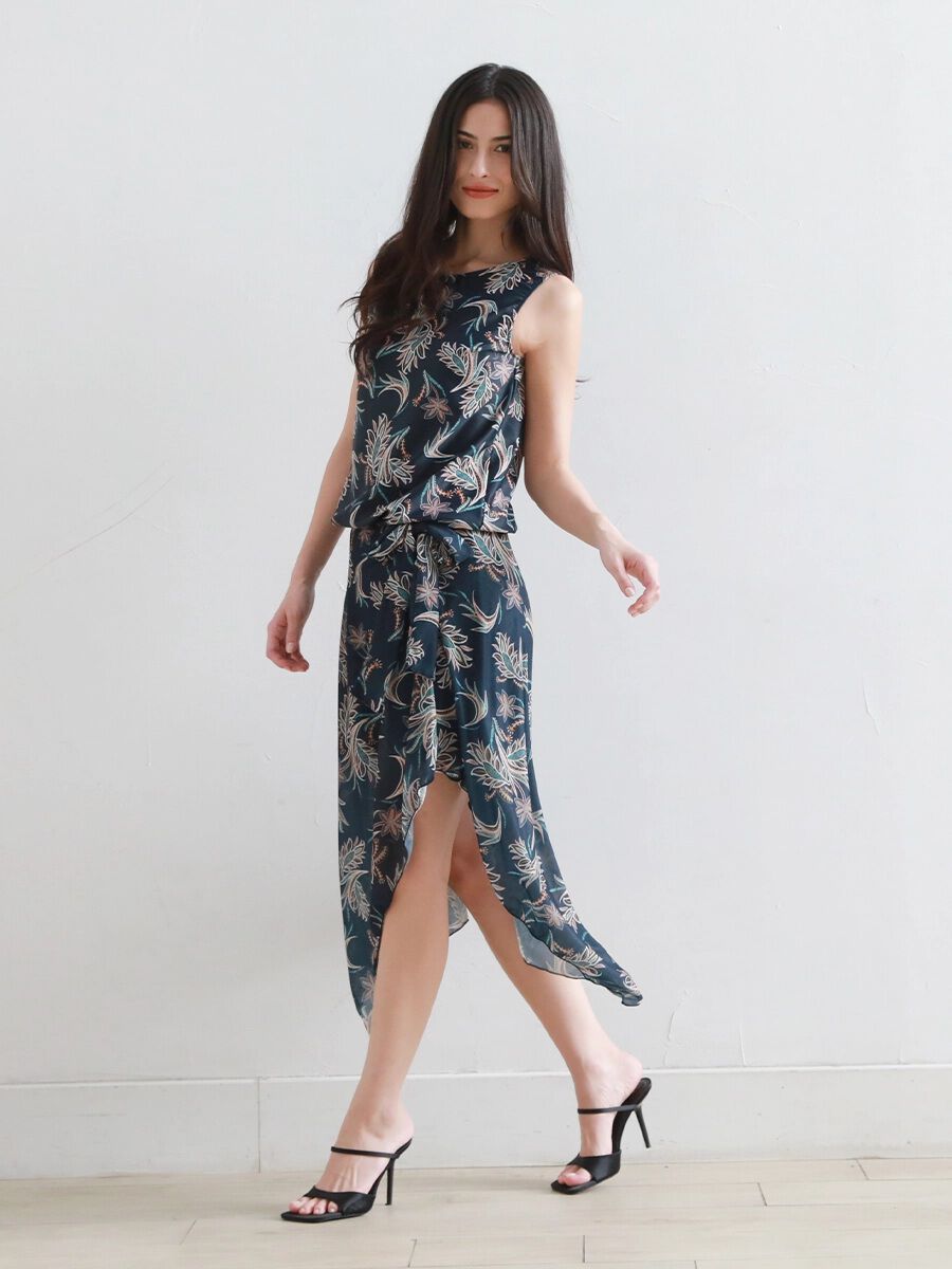 Riberce「【新作】オリエンタルフラワー柄サロート/パレオ」|スポーツ|