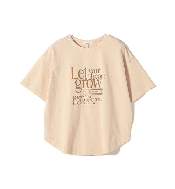 SHIPS for women「【SHIPS別注】81BRANCA: 5分袖 ロゴ TEE」|Tシャツ・カットソー|