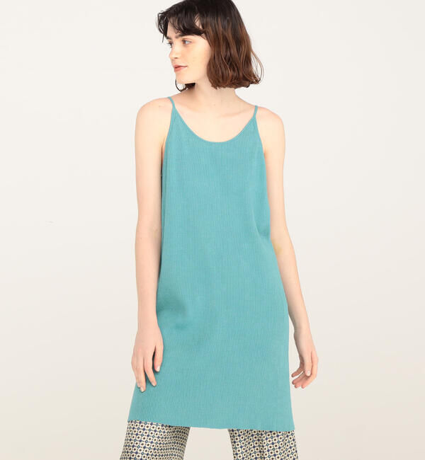 Ballsey「リネンコットンリブ バックレースアップキャミソールプルオーバー」|ニット・セーター|