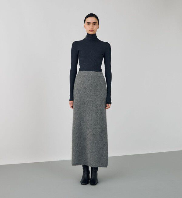 DES PRES「シルクコットンリブ ハイネックプルオーバー」|Tシャツ・カットソー|