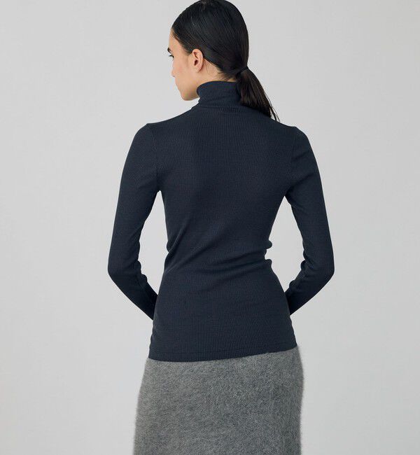 DES PRES「シルクコットンリブ ハイネックプルオーバー」|Tシャツ・カットソー|