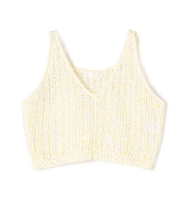 Ballsey「チュールテープ ショートプルオーバー」|ニット・セーター|11 ホワイト