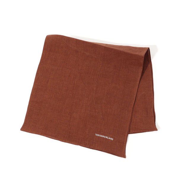 TOMORROWLAND GOODS「TOMORROWLAND リネンハンカチ」|ハンカチ|45 テラコッタ