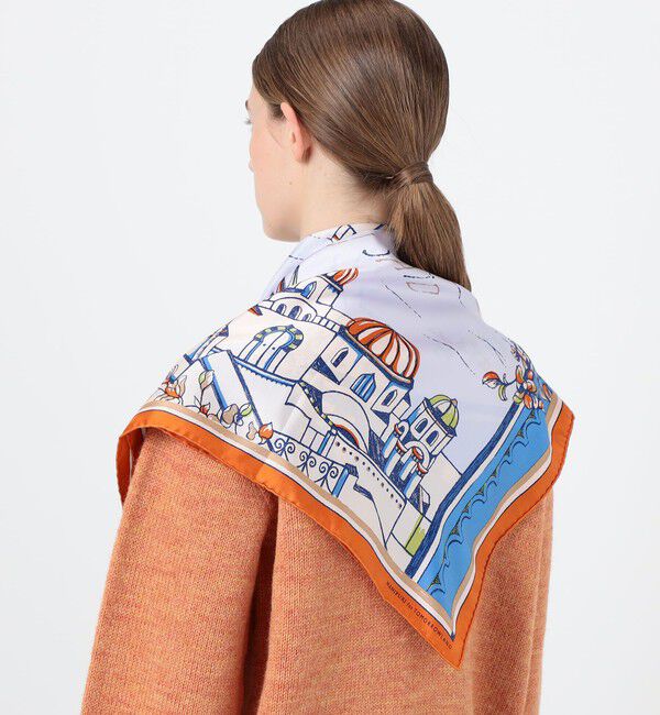 TOMORROWLAND GOODS「【別注】manipuri VIEW シルクスカーフ」|バンダナ・スカーフ|