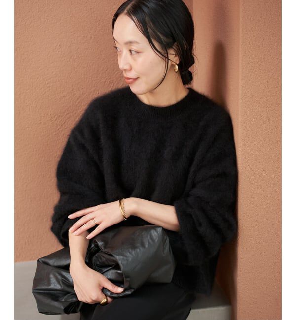 Plage「《一部カラー六本木店・WEB限定》Fur Essential ニット」|ニット・セーター|ブラック