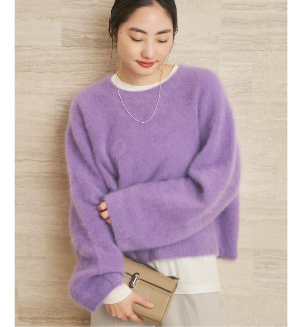 Plage「《一部カラー六本木店・WEB限定》Fur Essential ニット」|ニット・セーター|パープル B