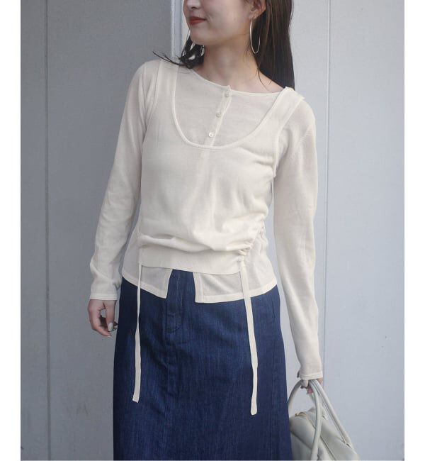 SLOBE IENA「tyn.TGOR/トゴール SLOBE別注 タンクセットカーディガン」|カーディガン|