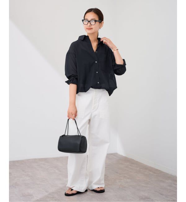 FRAMeWORK「≪追加≫ミリタリースラブバックサテンベイカーパンツ3」|カーゴ|